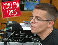 Arnaud Fiegenbaum de CINQ FM, Radio Centre-Ville